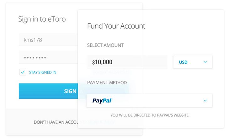 Funding eToro account and withdrawing profits