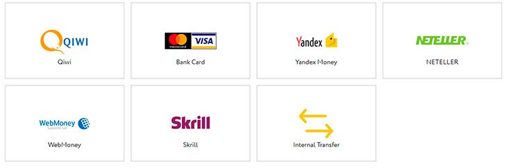 Deposits and withdrawals