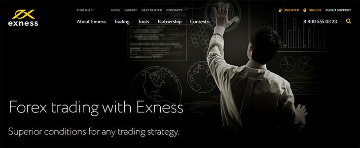 Exness Forex trading