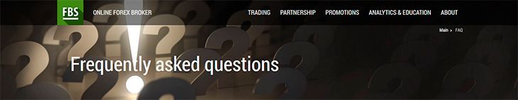 FBSForex FAQs